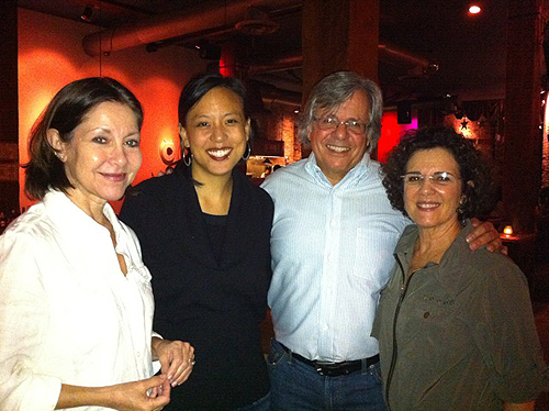 Patricia Caswell with composer Bora Yoon (www.borayoon.com), Bruce Rodgers, and Lisa Rubinstein